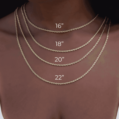 14k Solid Gold Round Cut Tennis Necklace (3mm)