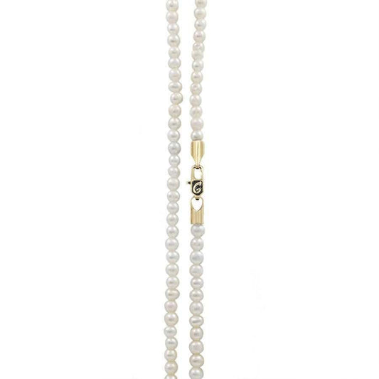 20" 3mm White Pearl Necklace