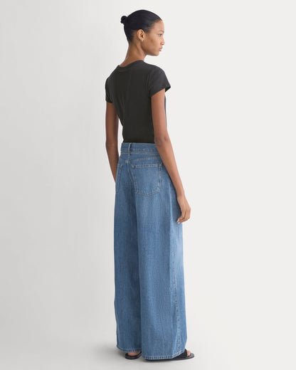 Lightweight Loose Wide-Leg Jean | Medium Indigo | Regular