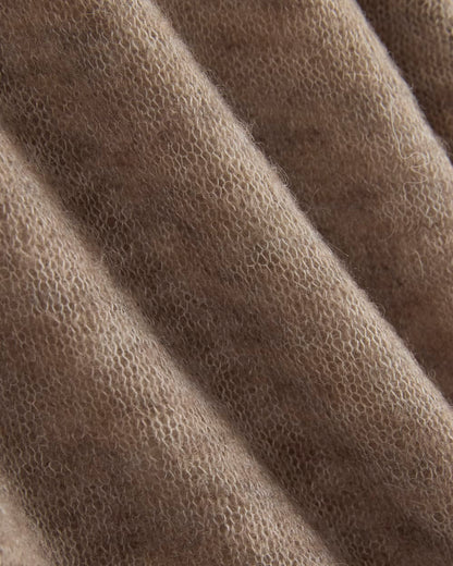 The Air Alpaca ™ High V Cardigan | Heathered Chocolate Chip