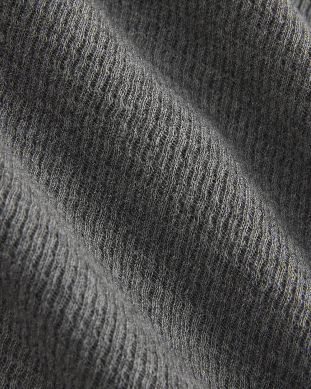 Shrunken Tee in Cozy Waffle | Heathered Charcoal