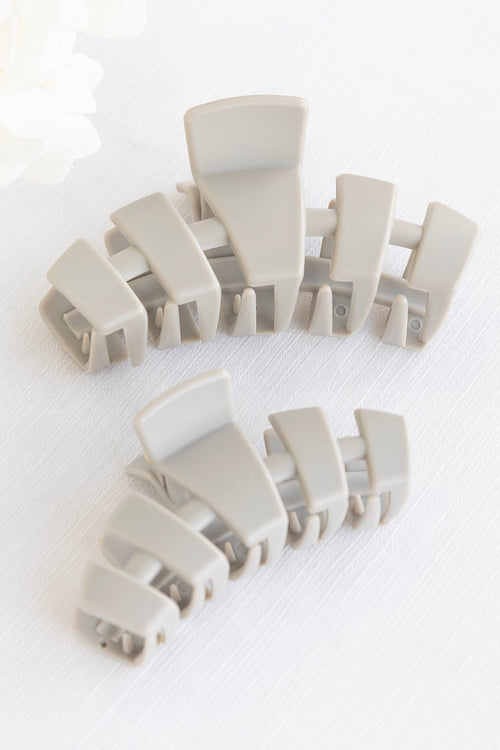 Classic Silver Flames Hair Clip