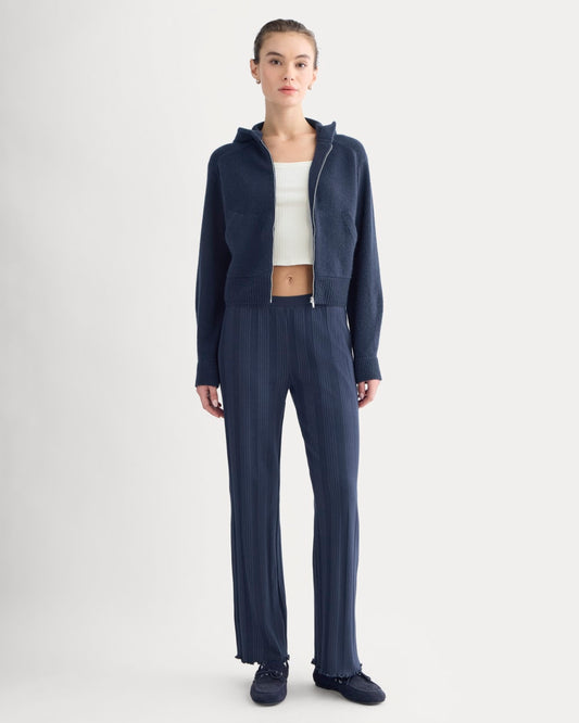 Lounge Rib Pant | Navy