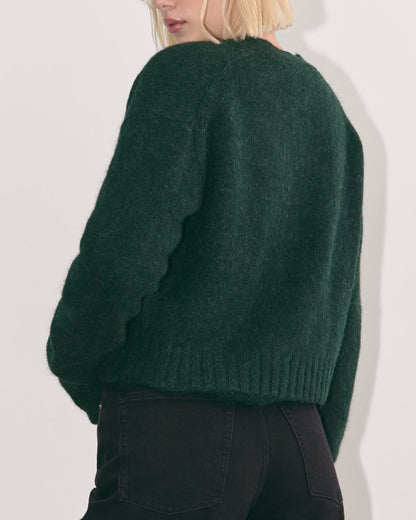 The Boxy Cardigan in Alpaca | Scarab