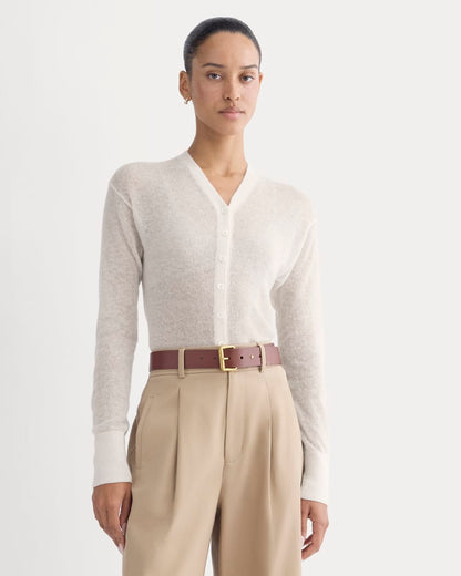 The Air Alpaca ™ High V Cardigan | Birch