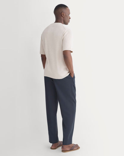 Textured Knit Tee | Heathered Oat