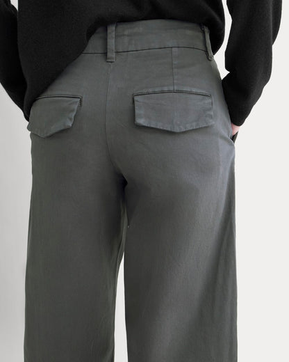 Cotton Twill Chino | Slate Grey